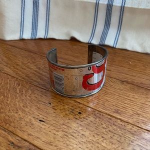 Upcycled Coke Cola cuff bracelet ♻️ 🥤